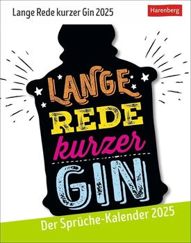 Harenberg Lange Rede kurzer Gin Tagesabreißkalender 2025
