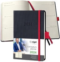 sigel C2513, SIGEL Taschenkalender Conceptum 2025 schwarz (C2513)