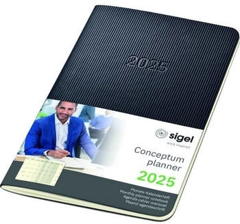 sigel Taschenkalender C2585 Conceptum Jahr 2025 1 Monat auf 2 Seiten Softcover A6