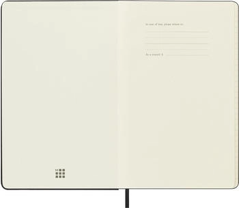 Moleskine 18 Monatskalender & Notizbuch 2025 Studienplaner 1 Woche auf 1 Seite Large Softcover Saphir