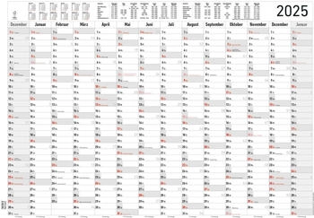 Alpha Edition Plakatkalender XL 14 Monate / 1 Seite 99x69cm 2025