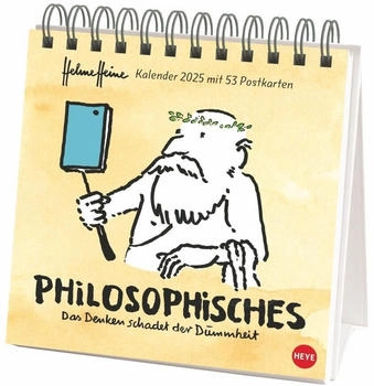 Heye Helme Heine Philosophisches Premium-Postkartenkalender 2025