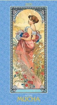 Alpha Edition Alfons Mucha 2025 33x60cm Kunstkalender