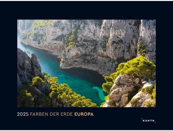 Kunth Verlag Farben der Erde - Europa 60x45cm mit Spiralbindung oben 2025