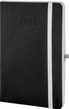 Chronoplan Chronobook Softcover Black Edition 2025 Mini 1 Woche/2 Seiten schwarz