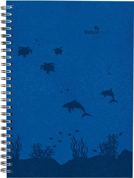 Alpha Edition Nature Line Ocean dunkelblau 1 Woche / 2 Seiten 15x21cm 2025
