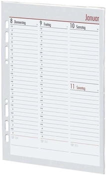 bsb-obpacher Kalendereinlage Manager Vertikal 1 Woche / 2 Seiten 145x209mm 2025 (02-0096)