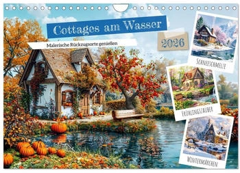 Calvendo Cottages am Wasser - Malerische Rückzugsorte genießen 2026 (DIN A4)