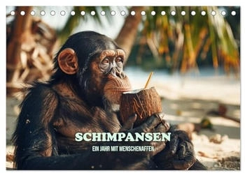 Calvendo Schimpansen - Ein Jahr mit Menschenaffen. 2026 (DIN A5)