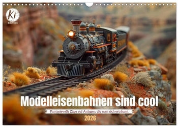 Calvendo Modelleisenbahnen sind cool 2026 (DIN A3)