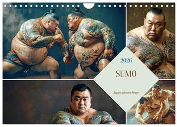 Calvendo Sumo - Japans schwere Ringer 2026 (DIN A4)