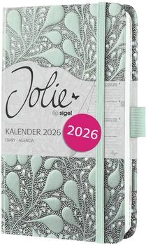 sigel Wochenkalender Jolie ca. A6 Hardcover schwarz/grün (J6360)