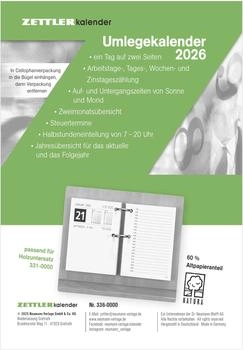 Zettler Umlegekalender-Ersatzblock 8x10,8cm 2026