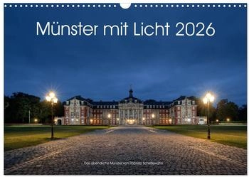 Calvendo Münster mit Licht 2026 (DIN A3 quer)