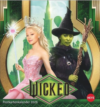 Heye Wicked Postkartenkalender 2026