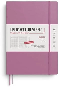 Leuchtturm1917 Monatsplaner & Notizbuch Composition 2026 B5 Softcover Dusty Rose