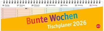 Heye Bunte Wochen Wochenquerplaner 2026