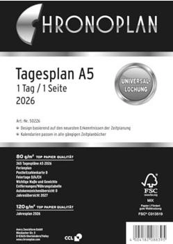 Chronoplan Kalendereinlage 2026 Tagesplan A5
