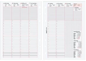 bind Kalendereinlage 1 Woche/2 Seiten, 149x210mm A5, 2026