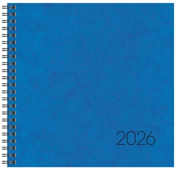 Brunnen Buchkalender Mod. 766 2026 | 210×205 mm, Karton, blau (1076601306)