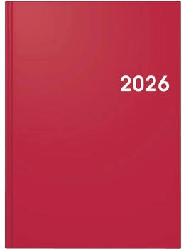 Brunnen Buchkalender Mod. 795 2026 | A5, Kunststoff, rot (1079561016)