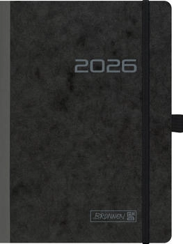 Brunnen Buchkalender Mod. 796 2026 | A5, Karton, schwarz (1079602906)