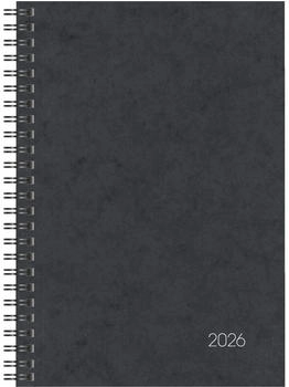Brunnen Buchkalender Mod. 796 2026 | A5, Karton, schwarz (1079601906)