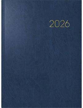 Brunnen Buchkalender Mod. 797 2026 | 168×240 mm, Kunststoff, blau (1079760306)