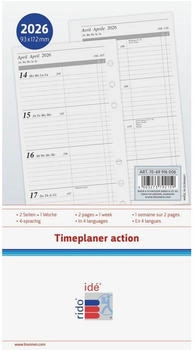 Rido Wochenkalendarium Timeplaner action 2026 | 93×172 mm (7069916006)
