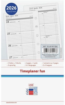 Rido Wochenkalendarium Timeplaner fun 2026 | A7 (7069917006)