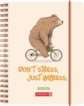 Brunnen Schülerkalender 2025/2026 „Bear“ | A6, Kunststoff (1071855036)