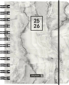 Brunnen Schülerkalender 2025/2026 „Grey Marble“ | A6, Kunststoff (1071755086)