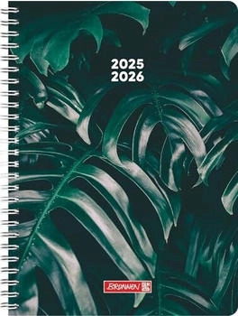 Brunnen Schülerkalender Style 2025/2026 „Monstera“ | A5, Kunststoff (1073555066)