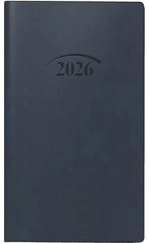 Brunnen Taschenkalender Mod. 751 2026 | A6, Kunststoff, dunkelblau (1075128906)