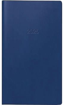 Brunnen Taschenkalender Mod. 758 2026 | A6, Kunststoff, dunkelblau (1075828306)