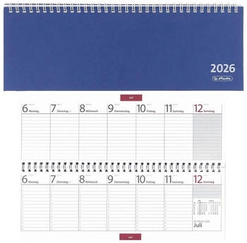 Herlitz Tischkalender Colour 2026 1 Woche/2 Seiten zufällige Farbe (1 Stück)