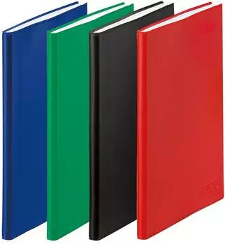 Herlitz Taschenkalender A7 Folie 2026 1 Woche/2 Seiten zufällige Farbe (1 Stück)