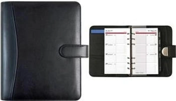 Rido Ringbuch Zeitplansystem Timing 2 | 93×172 mm, Kunstleder, schwarz (706604190)