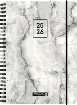 Brunnen Schülerkalender 2025/2026 „Grey Marble“ | A5, Kunststoff (1072156086)