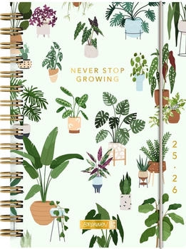 Brunnen Schülerkalender 2025/2026 „Little Plants“ | A5, Kunststoff (1072055046)