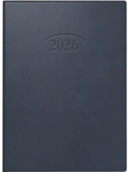 Brunnen Taschenkalender Mod. 736 2026 | A6, Kunststoff, dunkelblau (1073610906)
