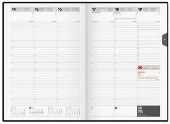 Brunnen Buchkalender Mod. 797 2026 | 168×240 mm, Kunststoff, schwarz (1079760906)