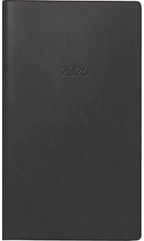 Brunnen Taschenkalender Mod. 756 2026 | A6, Kunststoff, schwarz (1075628906)