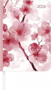 Alpha Edition Lady Journal Blossoms 2026 - Blüte - Taschenkalender A6
