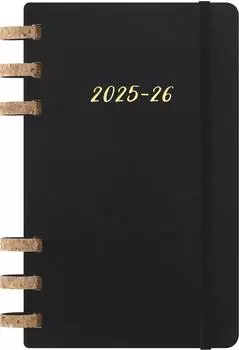 Moleskine 12 Monate Studienplaner mit Spiralbindung 2026 L/A5 Weicher Einband, Schwarz / Taschenbuch