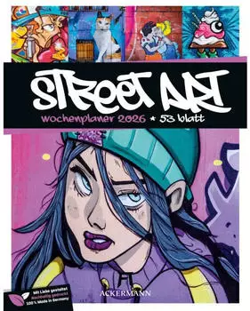 Ackermann Kunstverlag Street Art Wochenplaner Kalender 2026