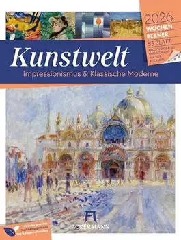 Ackermann Kunstverlag Kunstwelt Wochenplaner Kalender 2026 | Impressionismus und Klassische Moderne
