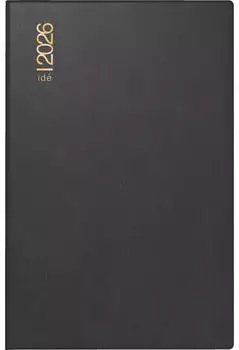 Rido Taschenkalender Industrie I 7,2x11,2cm 1 Woche/Seite Kunststoff schwarz 2026