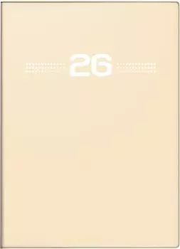 Rido Taschenkalender Perfect/Technik I 10x14cm 1 Woche/2 Seiten Kunststoff-Einband sand 2026