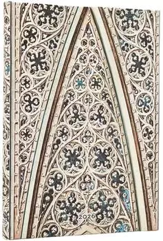 Paperblanks 12-Monatskalender 2026 Gewölbe des Mailänder Doms, Midi, Verso